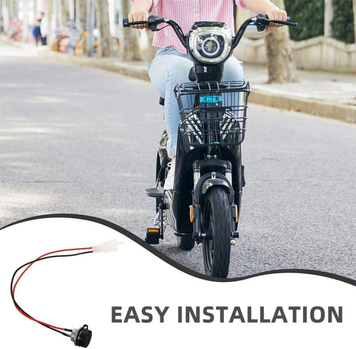 Garneck 4 Stück Zubehör für Elektro-Dreirad, Motorrad-Ladeanschluss für Elektroroller, Erdladung, fü