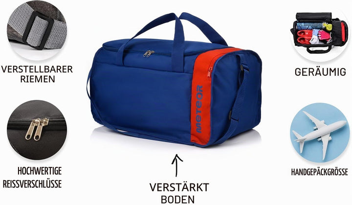 meteor 20 40 L Sporttasche - Kinder Badetasche Herren schwimmtasche Schultertaschen Reisetasche Urla