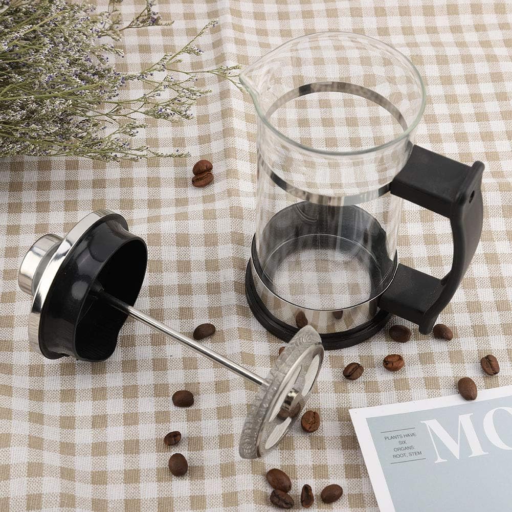 Teepresse Für Losen Tee,Kaffeepresse French-Press-Filter Für Kaffee-Tee Edelstahl-Glas-Kaffeekanne K