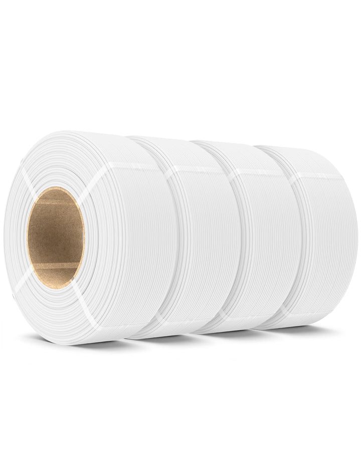 SUNLU PLA Matt Filament Refill 1.75mm 4KG, 3D Drucker Filament PLA Weiss Matt, No-Spule PLA Matte Re