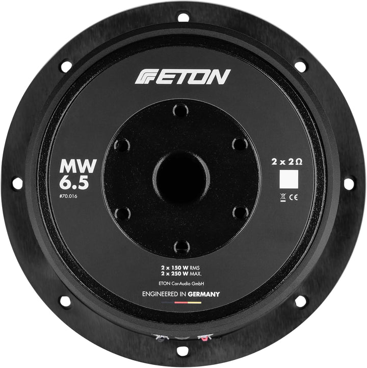 ETON MW 6.5 – Kraftvoller 16,5 cm / 6,5 Zoll Subwoofer, Langhub Bass für Autos, Tiefton Lautsprecher