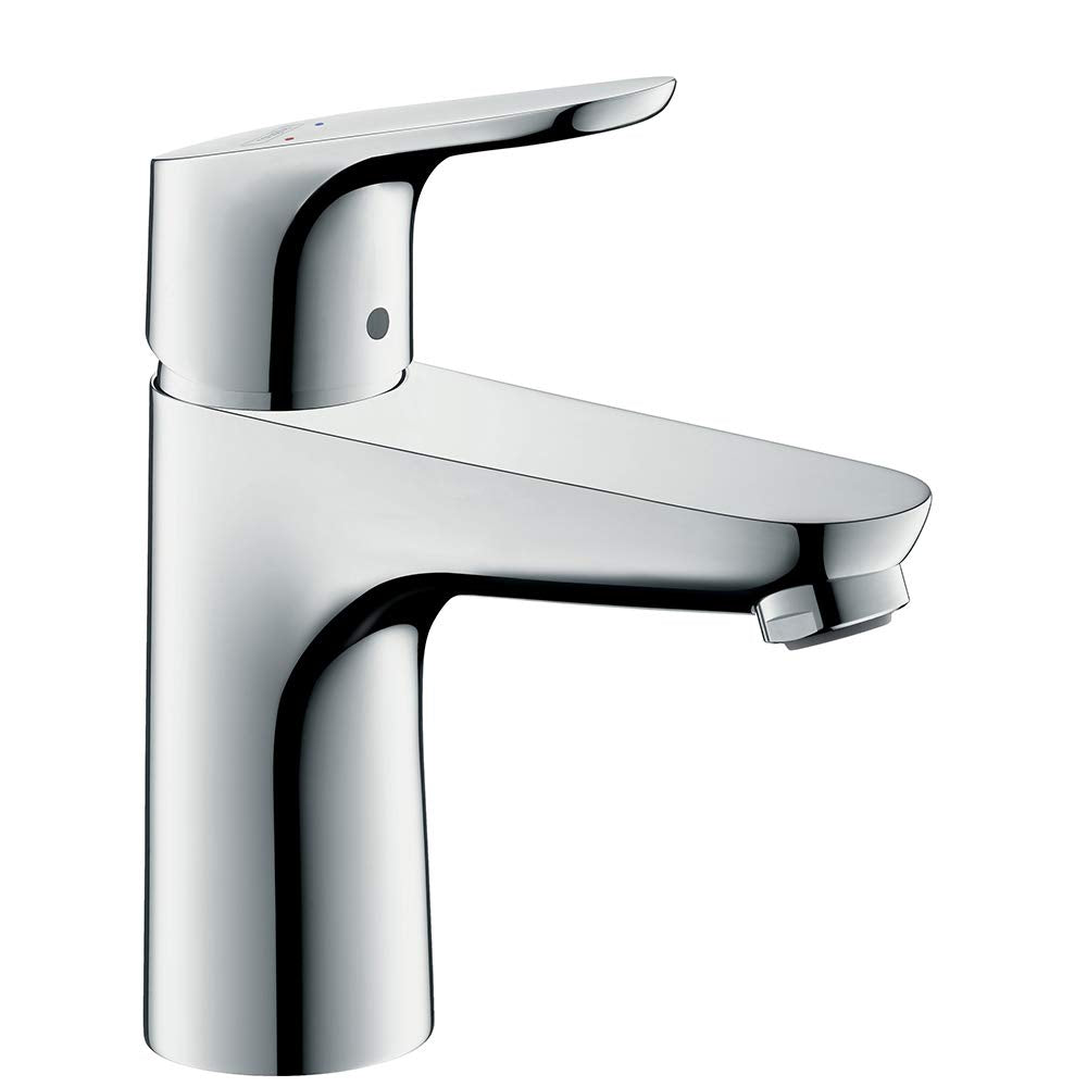 hansgrohe Wasserhahn Focus (Armatur mit Auslauf Höhe 100mm ohne Ablaufgarnitur) Chrom, Chrom