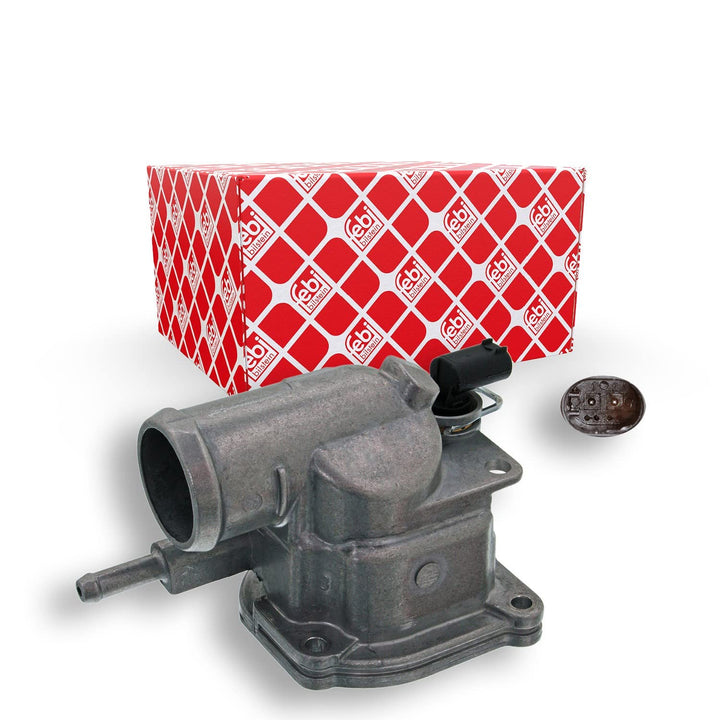 febi bilstein 39396 Thermostat mit Gehäuse, Dichtung und Temperaturschalter , 1 Stück