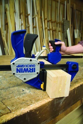 Irwin 10505942 XP Einhand-Zwinge 150 mm, extrem Haltekraft 250 kg, Spreizfunktion