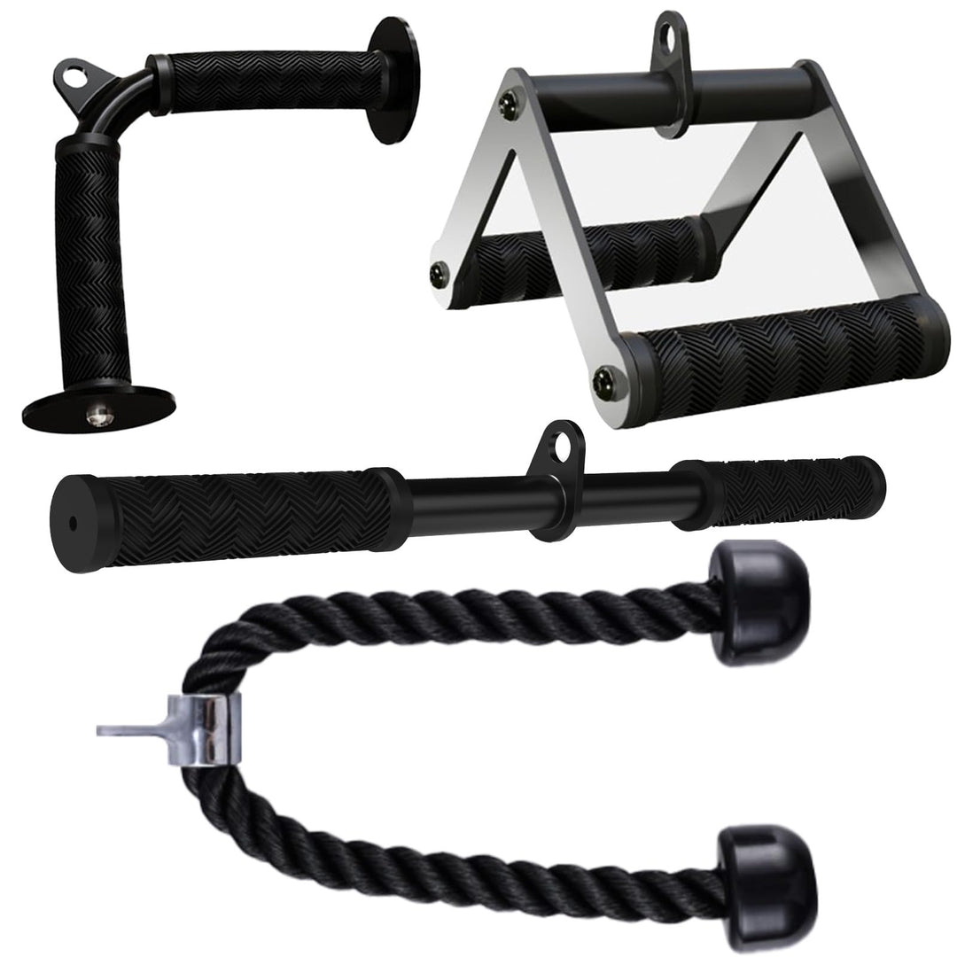 Fitarc Kabelmaschinen-Zubehör Set, Lat Pulldown Zubehör für Heimfitnessgeräte, Trizeps-Zuggriff für