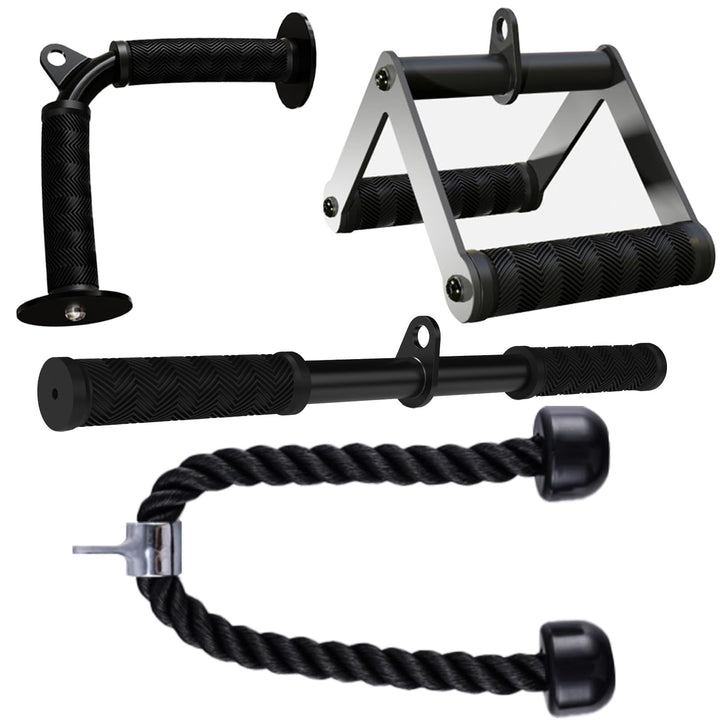 Fitarc Kabelmaschinen-Zubehör Set, Lat Pulldown Zubehör für Heimfitnessgeräte, Trizeps-Zuggriff für