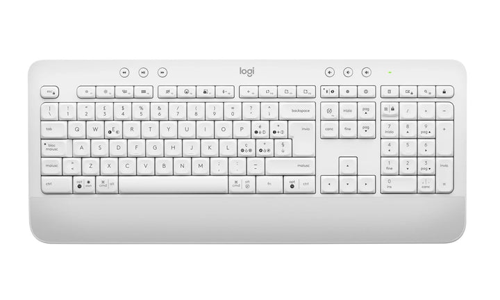 Logitech Signature K650 Comfort kabellose Tastatur mit Handballenauflage, BLE Bluetooth/Logi Bolt US