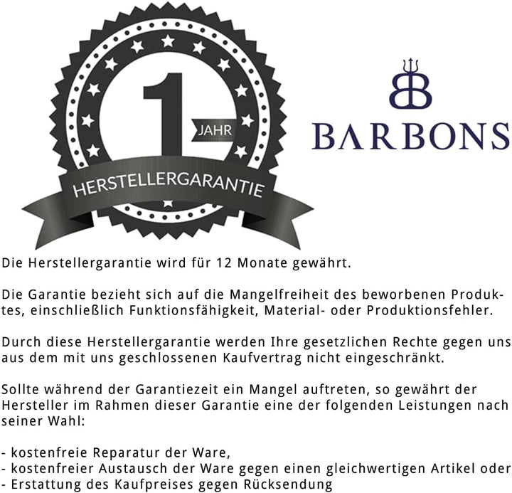 BARBONS Herren Jeans - Bügelleicht - Regular-Fit Stretch - Business Freizeit - Hochwertige Jeans-Hos