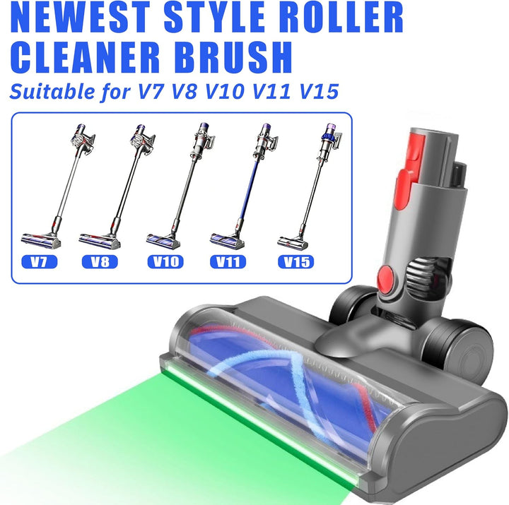 Bürste Ersatzteile Kompatibel für Dyson V11 V15 V10 V8 V7 Models,Austauschbarer Bürstenkopf mit Stau