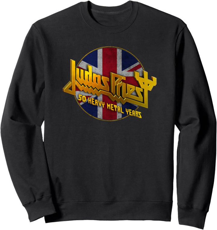 Judas Priest – 50 Years Union Jack Circle Sweatshirt