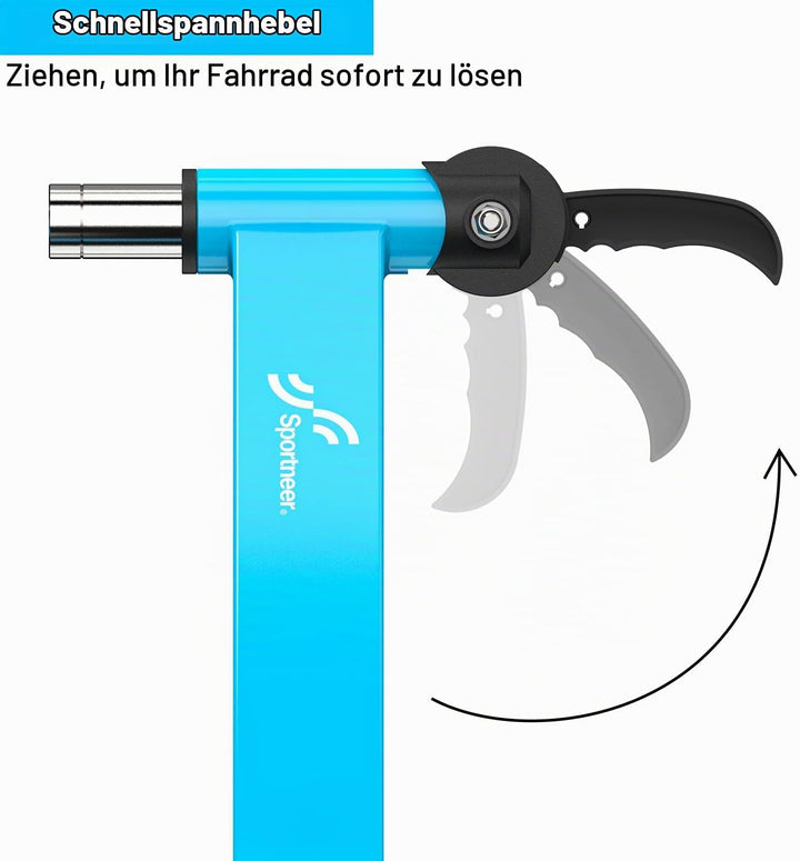 Fahrradtrainer, Sportneer Heimtrainer, Magnetbremse, 6 Widerstandseinstellungen mit Geräuschreduzier