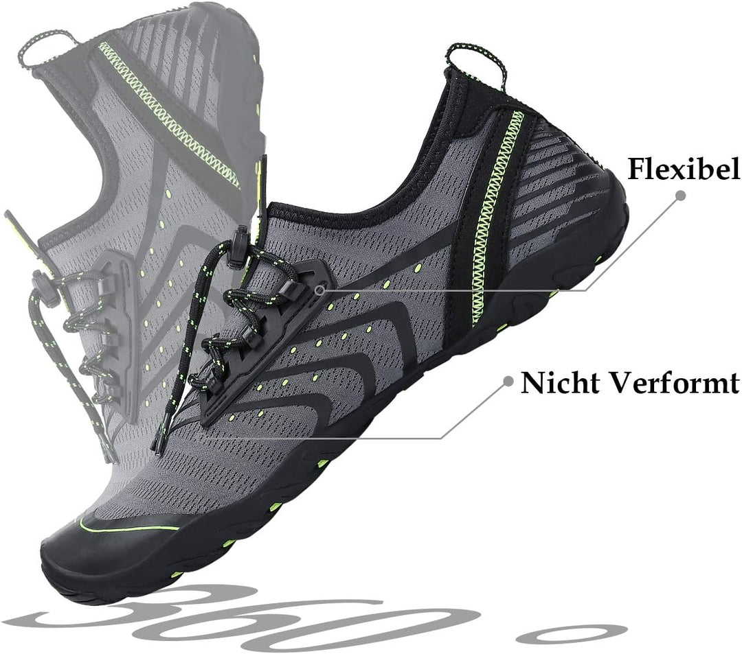 SAGUARO Badeschuhe für Herren Damen - 7/9 Drainagelöcher Schnelltrocknende rutschfest, Gr 35-48 42 E