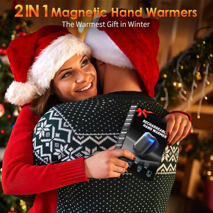YAZEKY Handwärmer Elektrisch Geschenke für Männer - 2er Pack Männer Geschenke Weihnachten Wiederaufl