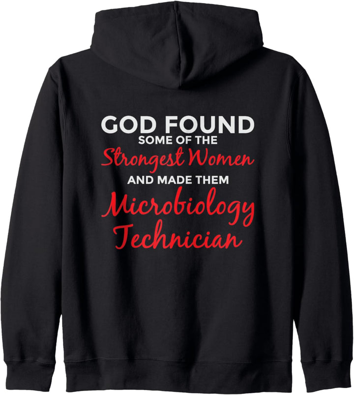 Gott Schuf die Stärksten Frauen Mikrobiologie-Technikerinnen Kapuzenjacke