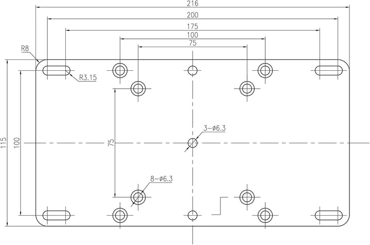 My Wall HA2SL - VESA Adapter, adaptiert VESA 75/100 auf bis zu VESA 200, kompatibel mit TV-Halterung