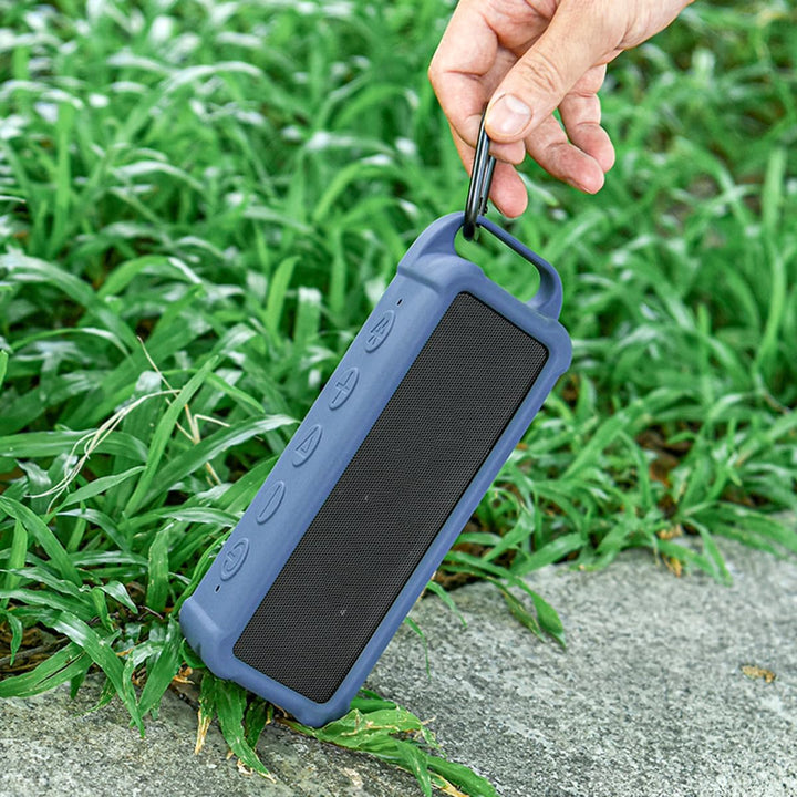 XBERSTAR Silikonhülle für Anker Soundcore 2 Lautsprecher, Schutzhülle, tragbarer Lautsprecher, Reise