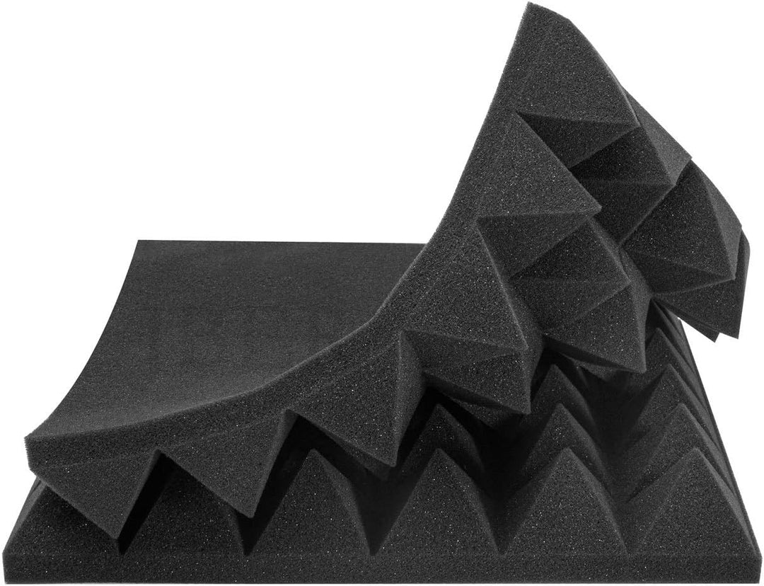 JBER Akustikschaumstoffplatten, 5 x 30 x 30 cm, Schalldämmbehandlung, Studio-Wandpolsterung, schalld