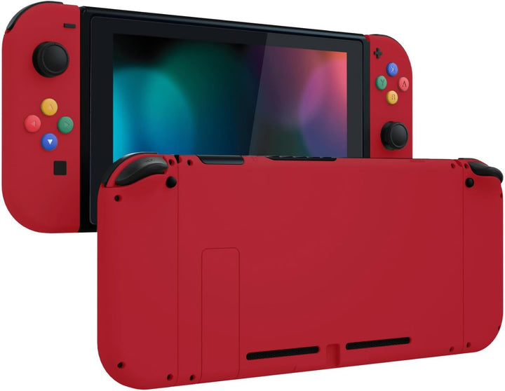 eXtremeRate Hülle Case für Nintendo Switch Joycon/Konsole, Rückgehäuse&Kickstand für Switch Console,