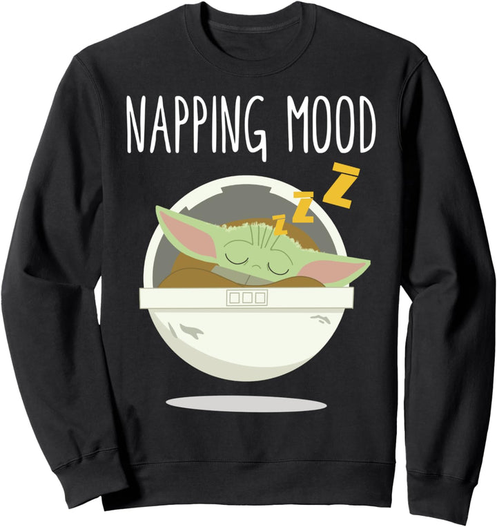 Star Wars Mandalorian The Child Cartoon Napping Mood Sweatshirt