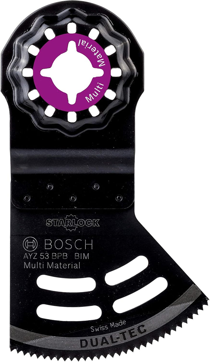 Bosch Professional 5x Sägeblatt AYZ 53 BPB Dual-Tec (für Holz & abrasive Materialien, Breite 53 mm,