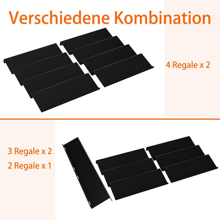 Lifewit Gewürzregal für Schubladen Gewürz Schubladeneinsatz, Schubladen Ordnungssystem von 33cm bis