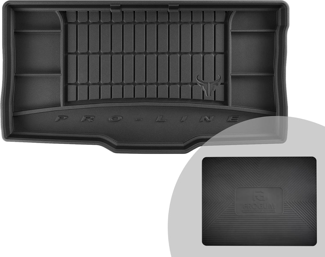 FROGUM ProLine 3D Gummimatte Exklusive Auto Kofferraummatte Kofferraumwanne für FIAT Panda III ab 20