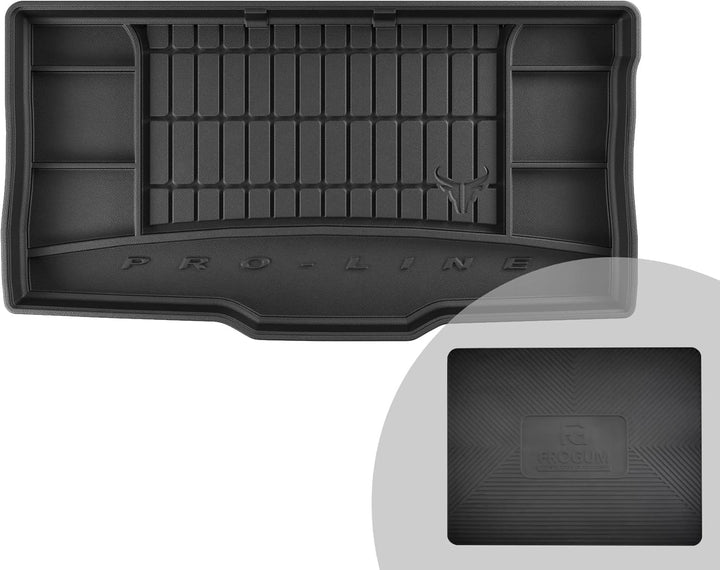 FROGUM ProLine 3D Gummimatte Exklusive Auto Kofferraummatte Kofferraumwanne für FIAT Panda III ab 20