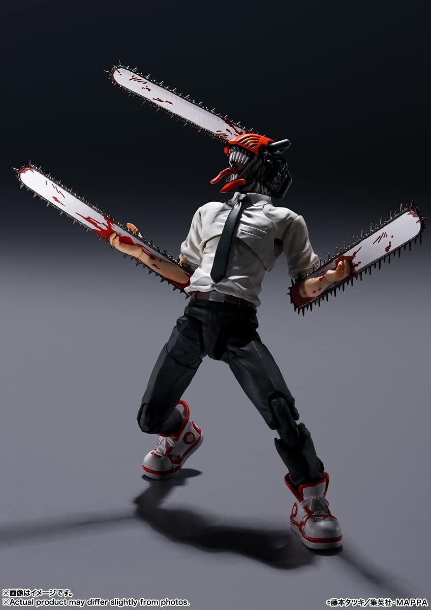 BANDAI TAMASHII NATIONS Chainsaw Man - Chainsaw Man - Figurine S.H. Figuarts 15cm Kettensäge Mann, K