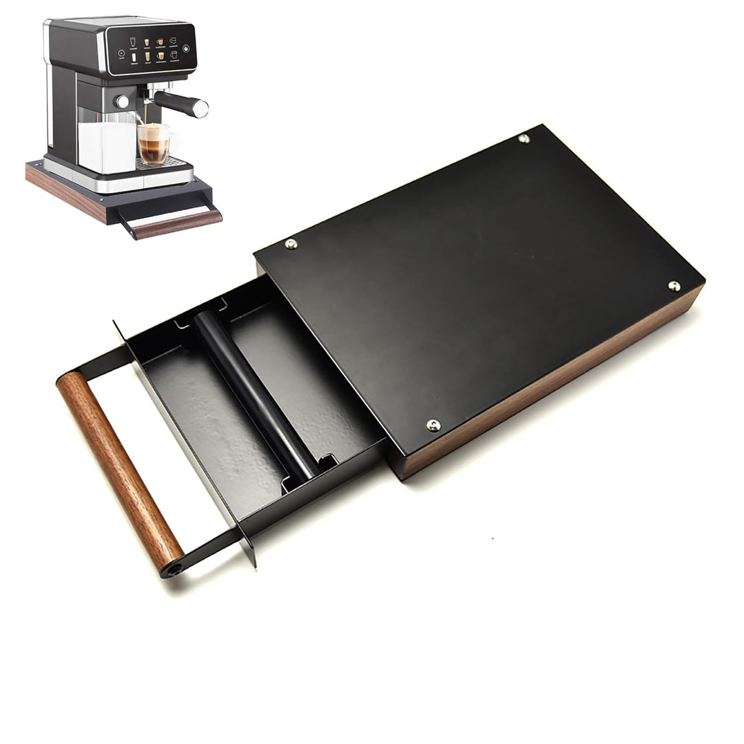 Sudschublade für Siebträger，Kaffeesatz Schublade，Kaffee Klopfbox mit Stossdämpfender Abnehmbarer Klo