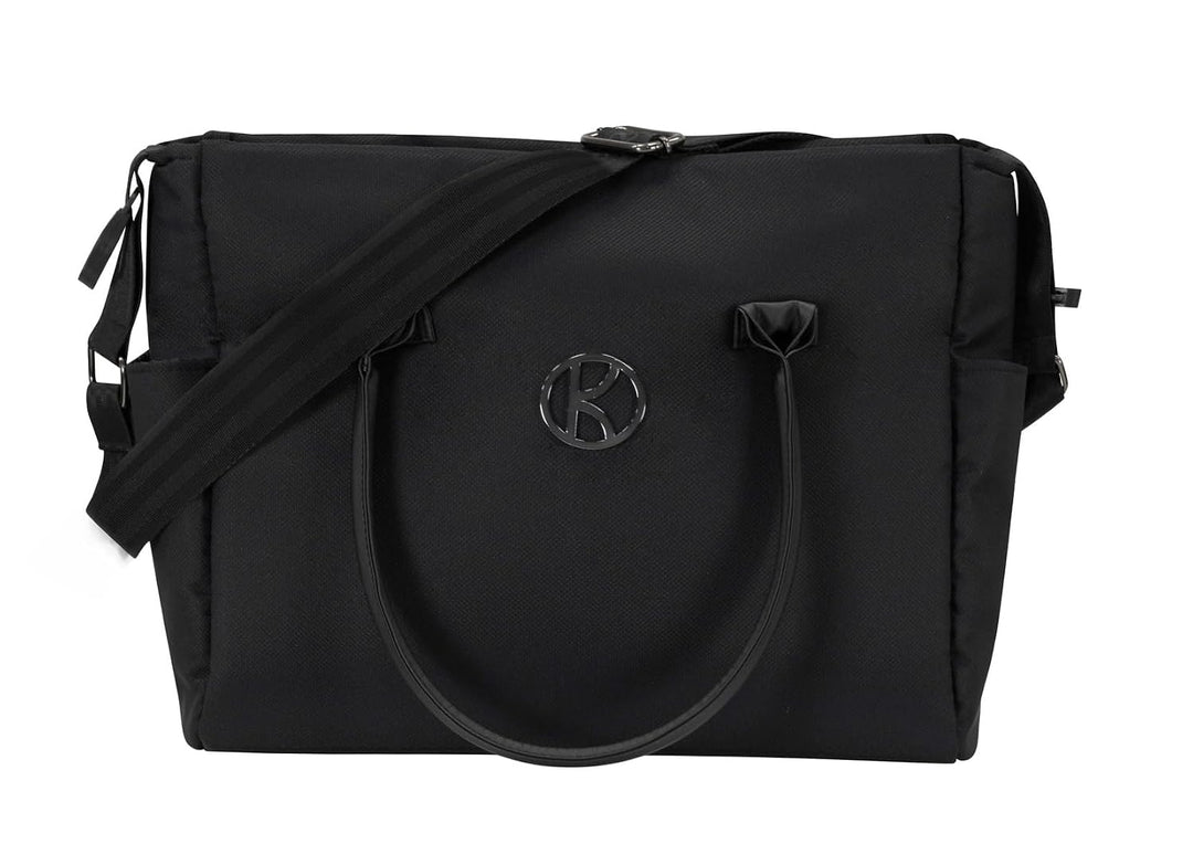 Kunert Ivento Premium 2in1 Kinderwagen mit Goldrahmen, Aluminiumrahmen, Bunt (Schwarz), Schwarz