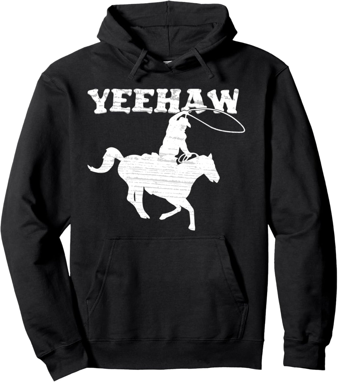 Westernreiten Motiv Für Cowboy Cowgirl Und Mädchen die Reite Pullover Hoodie