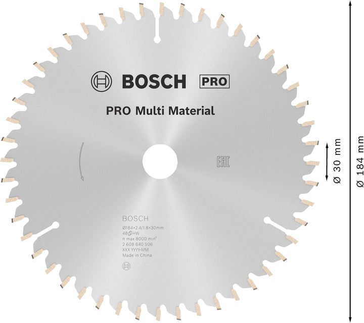 Bosch Accessories Bosch Professional 1x Kreissägeblatt Multi Material (für Multimaterial, Sägeblatt