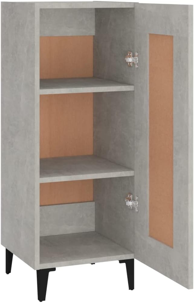 Sideboard Betongrau 34,5x34x90 cm Schrank Klein Kommode Kommoden &amp; Sideboards Flur Kommode WC Schran