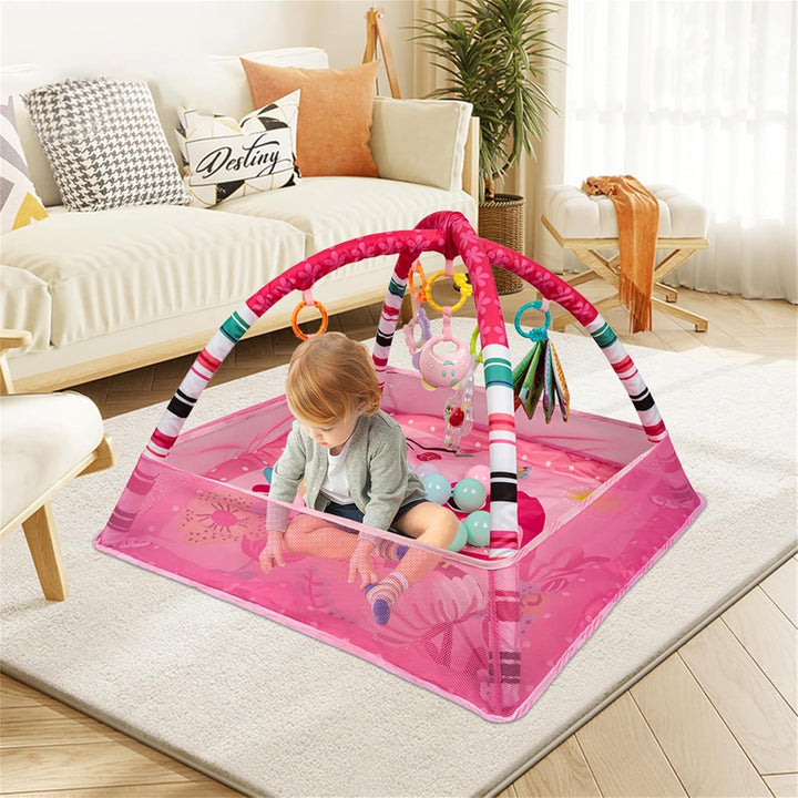 Homewell Spielebogen Babies, Spielmatte Baby Mit 18 Ozeanbällen, Baby Play Mat Mit Abnehmbaren Spiel