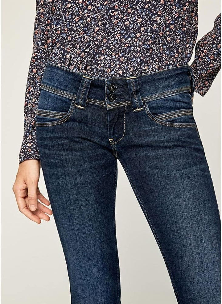 Pepe Jeans Damen Straight Leg VENUS 24W / 30L Blue (Denim-h06), 24W / 30L Blue (Denim-h06)