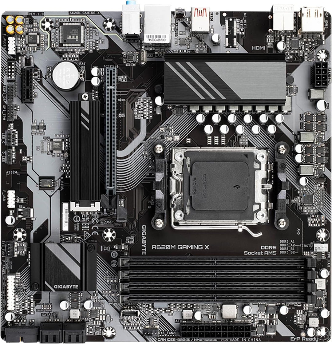 Gigabyte A620M Gaming X (Sockel AM5/A620/DDR5/S-ATA 6Gb/s/Micro ATX)