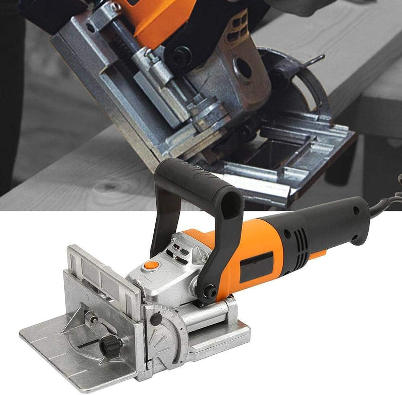 760W Flachdübelfräse Elektrischer Holzkeksschreiner Holzbearbeitung Tenoning Machine Plate Joiner