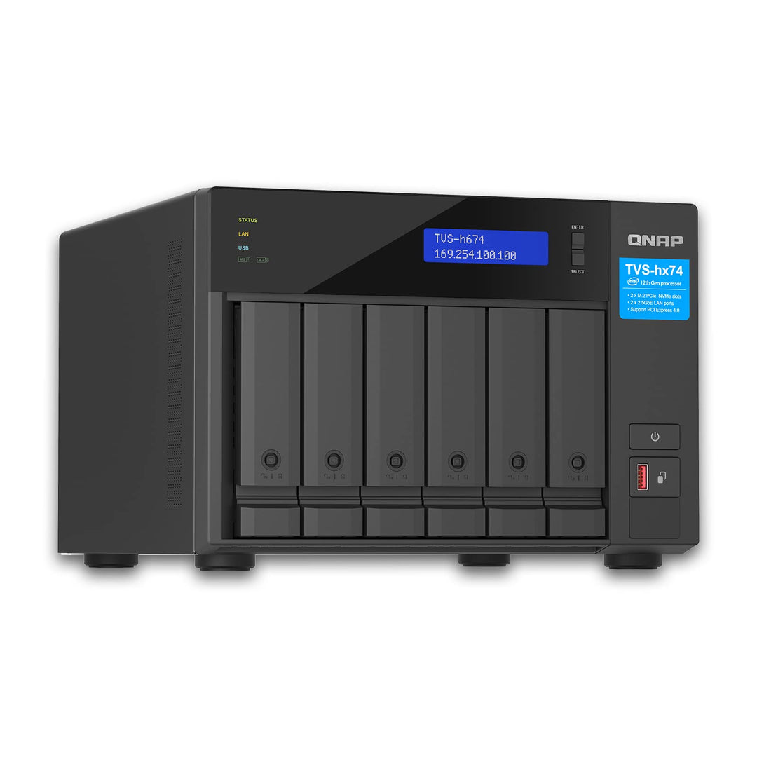 QNAP TVS-h674-i5-32G | Intel Core i5 Prozessor, 32 GB RAM, PCIe Gen 4 Desktop NAS