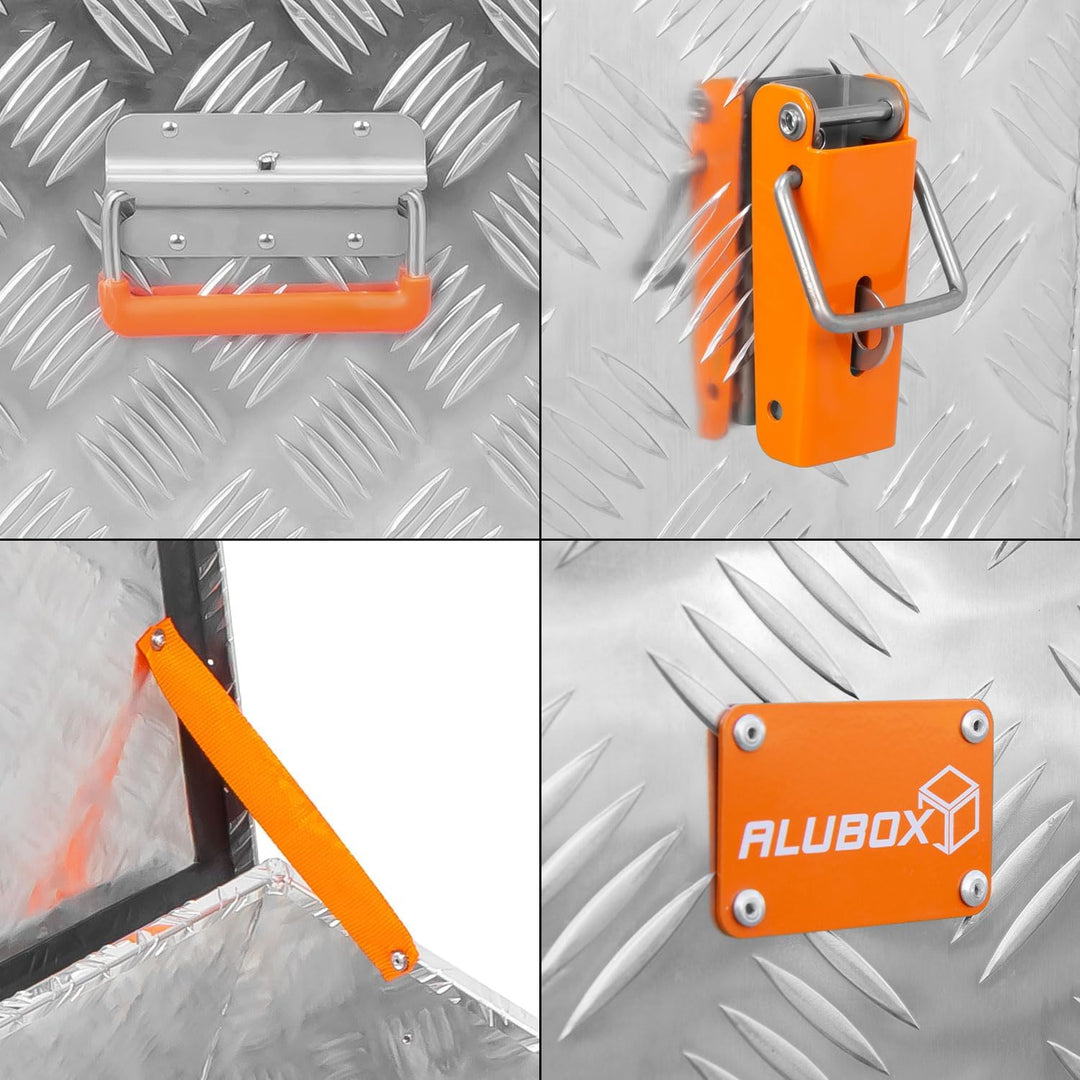 Alubox Werkzeugkiste Riffelblech ABX-RL75 Aluminium 1,5mm Werkzeugkiste leicht und robust 75 Liter 0