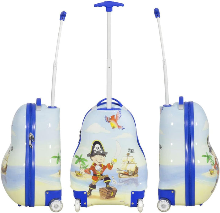 Reise Koffer Trolley für Kinder Mädchen Jungen mit Stabiler Hartschale aus Polycarbonat und tollem M