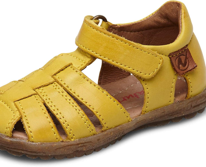 Naturino Halb geschlossene Sandalen aus Leder 20 EU Gelb Giallo 0g04, 20 EU Gelb Giallo 0g04