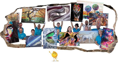 Startonight Bilder Berge im Frühling, Leinwandbilder Moderne Kunst, Landschaft Wanddeko Kunstdrucke,