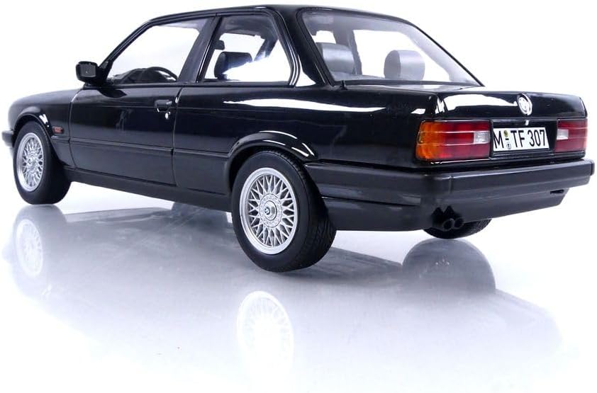 Norev 183203 BMW 325i 1988 Black metallic 1:18 Miniatur, Mehrfarbig, 1/18e