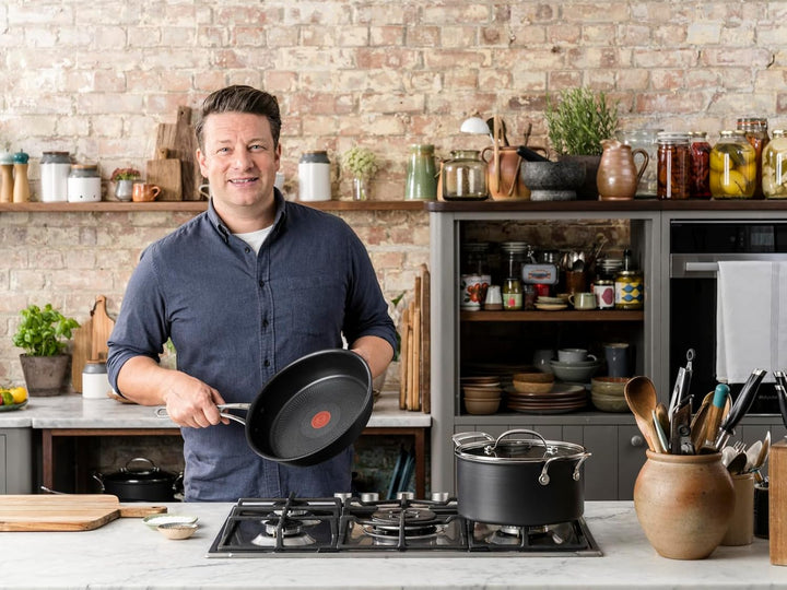 Tefal Jamie Oliver Cook's Classics Bratpfanne, 28 cm, antihaftbeschichtet, ofenfest, Induktion, geni