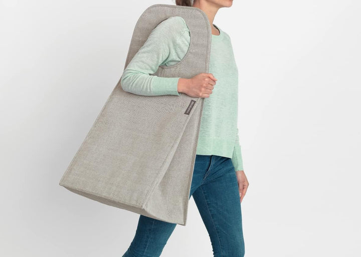 Brabantia - Wäschesack - Quick-Drop-Öffnung - Robuste Textilsack - Platzsparend - Der Deckel lässt s