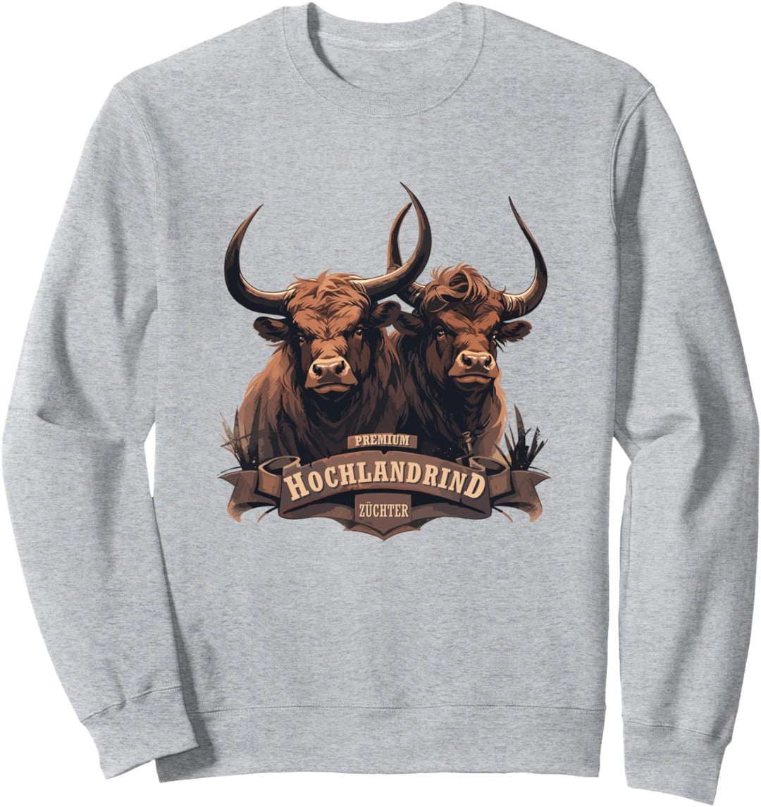 Premium Hochlandrind Züchter Highland Cattle Sweatshirt