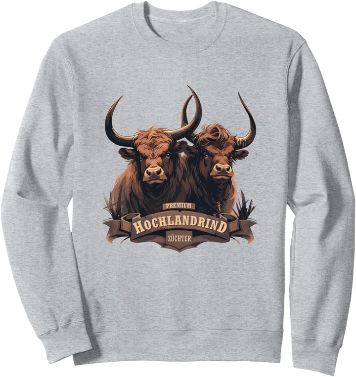 Premium Hochlandrind Züchter Highland Cattle Sweatshirt