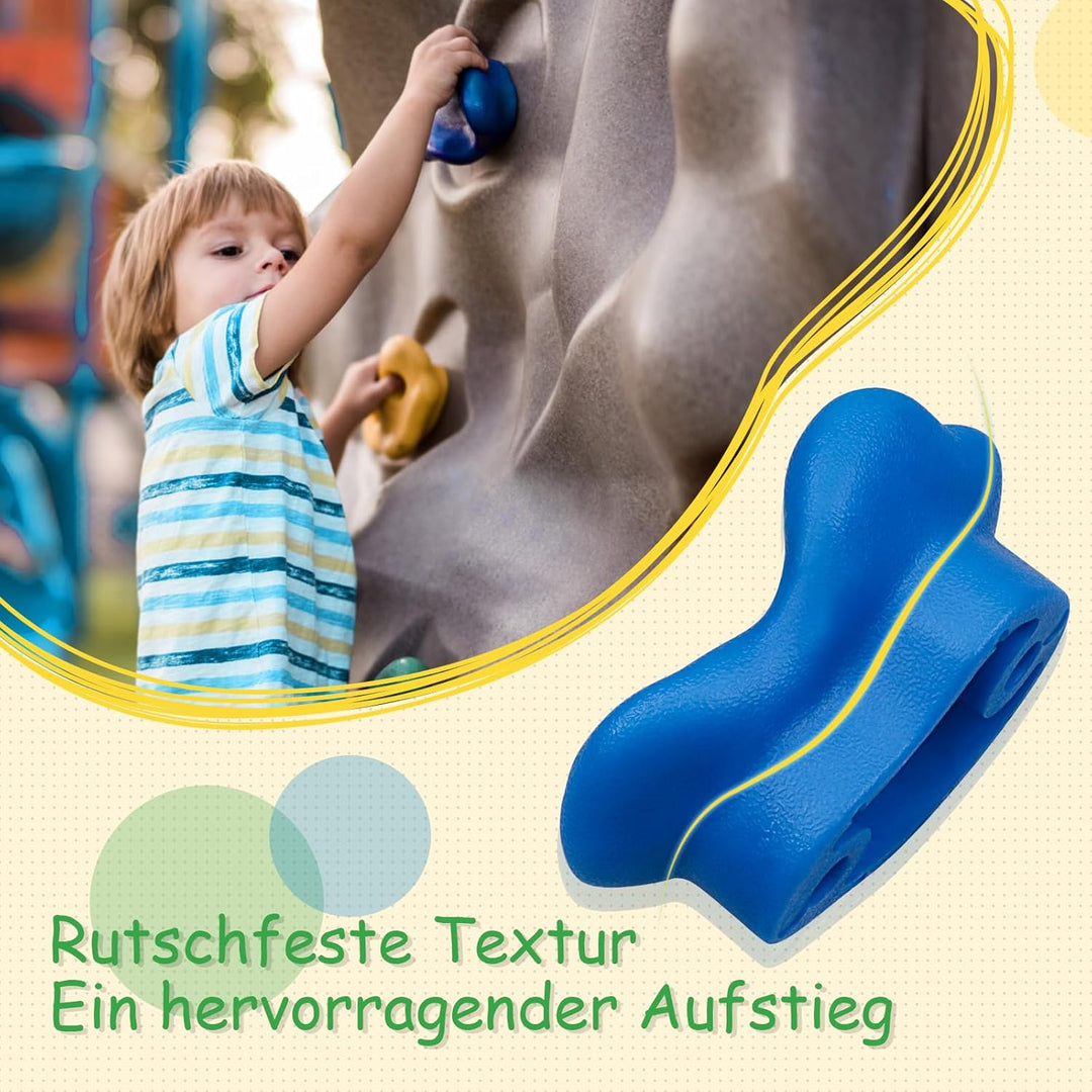 Trymaker Kletterhalter, Kletterwand für Kinder, Kletterset für Erwachsene, drinnen und draussen 15pc