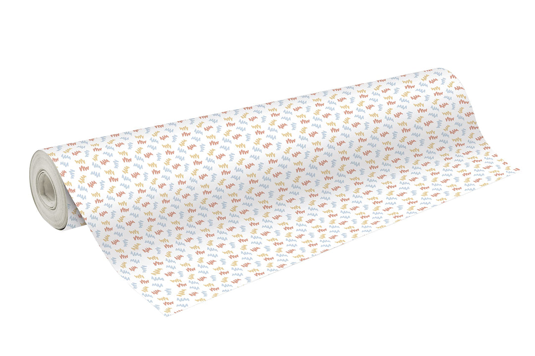 Clairefontaine 211941C - Rolle Geschenkpapier Alliance 60g, 50x0,70m, ideal für Geschenke, ZigZag, 1