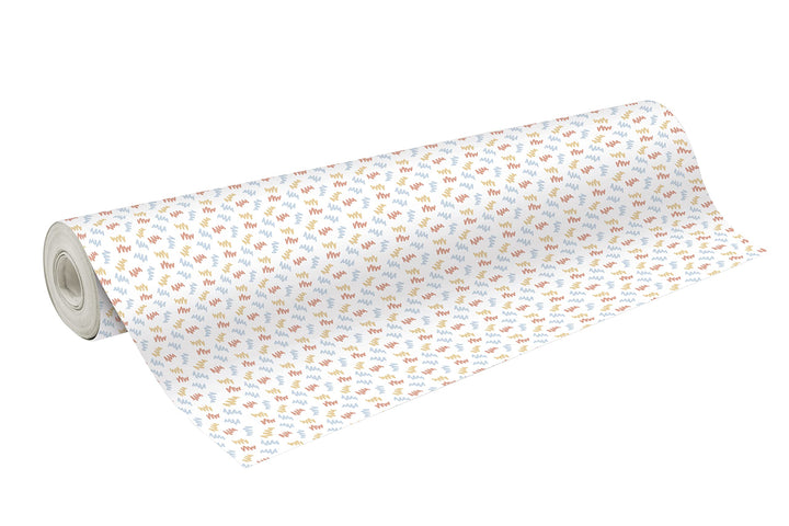 Clairefontaine 211941C - Rolle Geschenkpapier Alliance 60g, 50x0,70m, ideal für Geschenke, ZigZag, 1